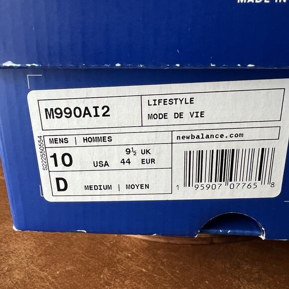 New Balance 990v2 Made in USA Marigold Suede Orange Shoes Sneakers Men's 10 - Picture 13 of 16